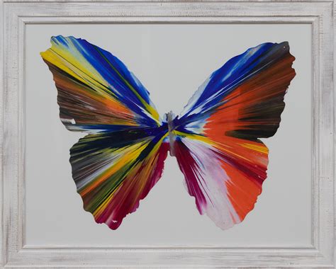 Damien Hirst Butterfly Spin Painting 2009 Area Case Daste