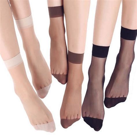Pairs Summer Sexy Women Ultrathin Transparent Crystal Silk Socks For