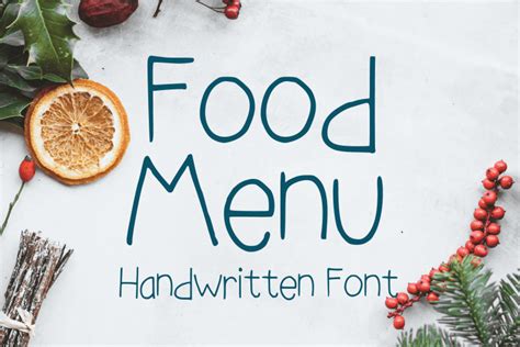 Food Menu Font Free Download Freefontdl