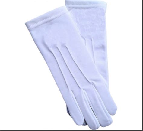 Gloves Plain White Cotton Milford Commandery Store Knights Templar