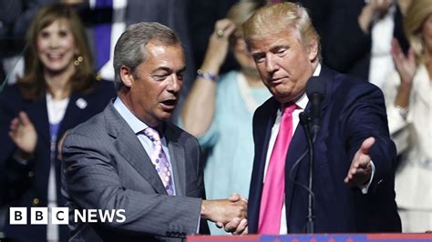Donald Trump Nigel Farage Would Be Great Uk Ambassador Bbc News