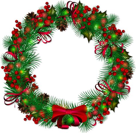 Christmas Wreath Png Transparent Image Download Size 600x588px