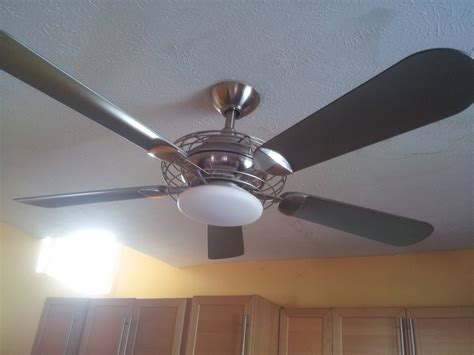 Featuring 3 speed fan controls, full range light kit dimming and timers for fan and light. How can I replace the bulb in this ceiling fan? - Home ...