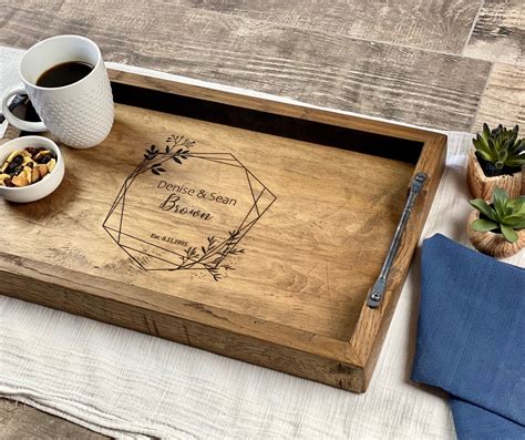 Personalized Wedding T For Couple Serving Tray With Etsy