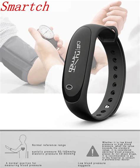 Smartch New Blood Pressure Test Smart Bracelets Heart Rate Pedometer Calorie Tracker Sport