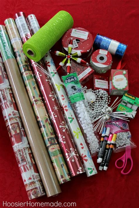 No present is complete without a ribbon on top. Creative Gift Wrapping - Hoosier Homemade