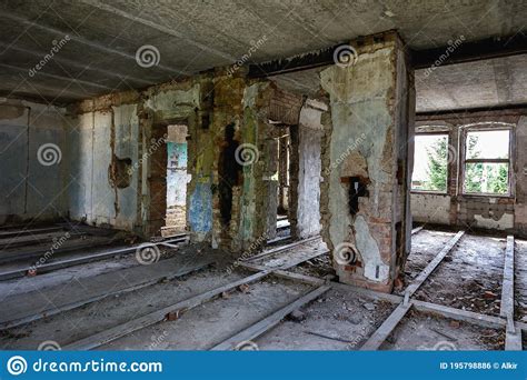 Abandoned Manor House Interior Of Living Room Stock Photo Image Of
