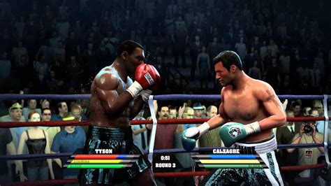 Mike Tyson V Joe Calzaghe Fight Night Round 4 Xbox 360 Game Play Boxing