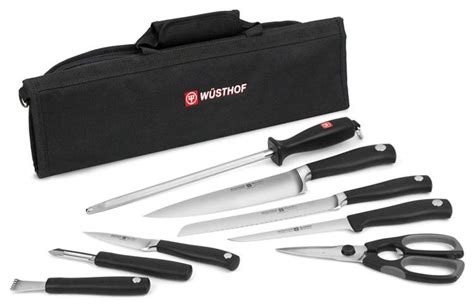 From bagel slicers to garlic presses, there are tools for pantry staples, specialty dishes and beyond. Wusthof Grand Prix II 9pc Chef's Knife Roll Knife Set | eBay