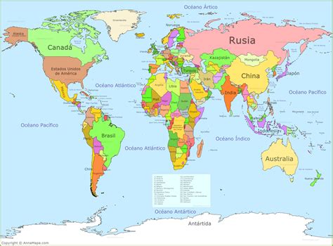 Mapa Del Mundo Annamapa Com