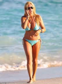 Today Show S Jill Martin Shows Off Curves In A Skimpy Powder Blue Bikini In Miami Daily Mail
