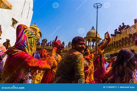 Mathura Holi Festival Editorial Photo Image Of Happy 174909911