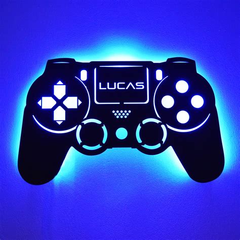 Personalized LED Lighted Playstation PS4 Inspired Controller Etsy
