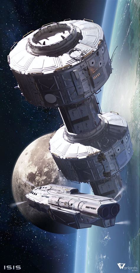 Space Station By Long Pham On Deviantart Arte De Ciencia Ficción