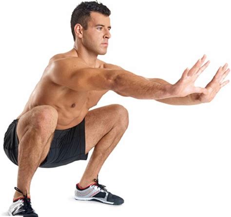 Bodyweight 8 Deep Squat Men S Health Your Body Is Your Barbell No Gym Just Gravity Build A