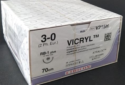 Vicryl Usp 3 0 70cm Rb 1 Undyed V215h 36x1 Medische Vakhandel