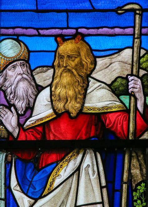 Moses Stained Glass In Mechelen Cathedral Stock Photo Image Of