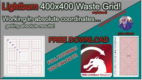 ️ 400x400 Free Waste Grid For Lightburn Full Tutorial How To Get It