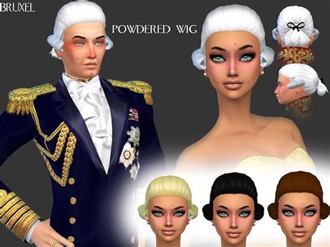 A Historic Powdered Wig Often Worn By Nobility This Wig Comes In