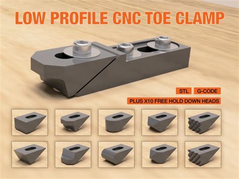 Cnc Toe Clamp Hold Down Files With Fixture Accessories Etsy India
