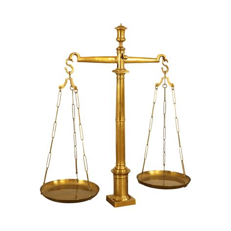 Brass Balance Scale Of Justice Chairish
