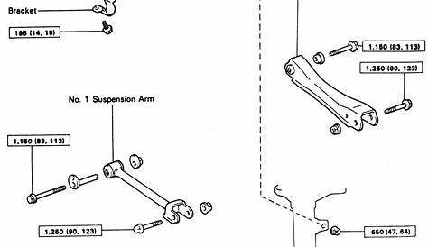 2004 toyota camry rear suspension diagram