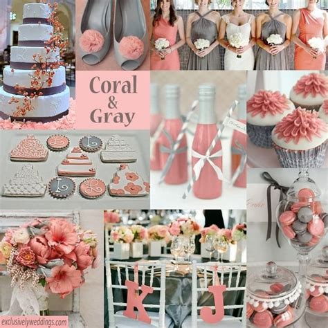 Coral And Gray Theme Showerwedding Stuff Pinterest