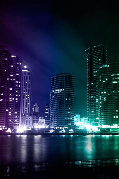 50 City Lights Iphone Wallpaper