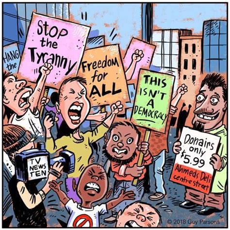 Protest Efficacy Cartoon Comic Comics Cartoons Humor Donair