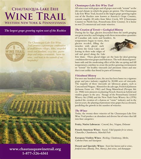Lake Erie Wine Trail Map Maping Resources