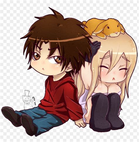 Anime Girl And Boy Hugging Pictures And Cliparts Download Chibi Girl And Boy Png Image With
