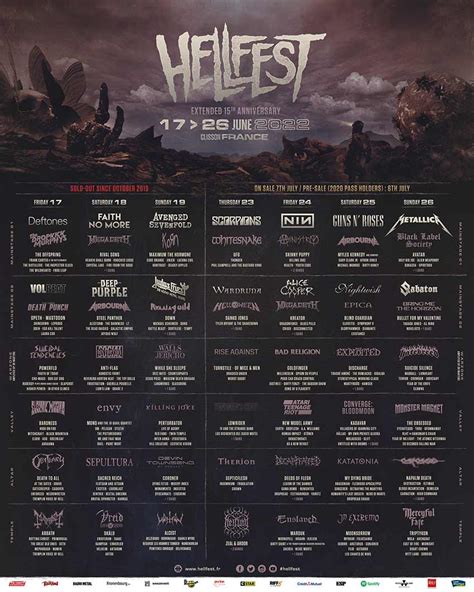 Hellfest 2022 lineup: Metallica, Guns N' Roses, NIN | NextMosh