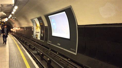 London Underground Northern Line Train Entering London Euston Station