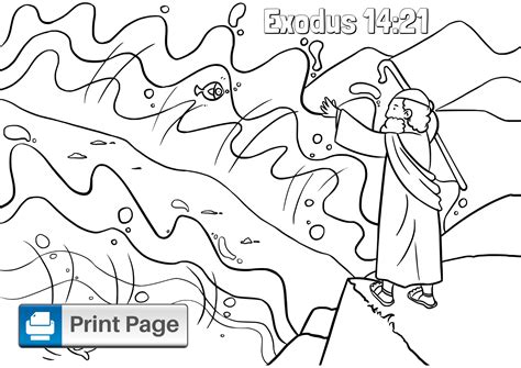 The red sea crossing site of the children of israel has been found! Free Moses Parting the Red Sea Coloring Pages - ConnectUS