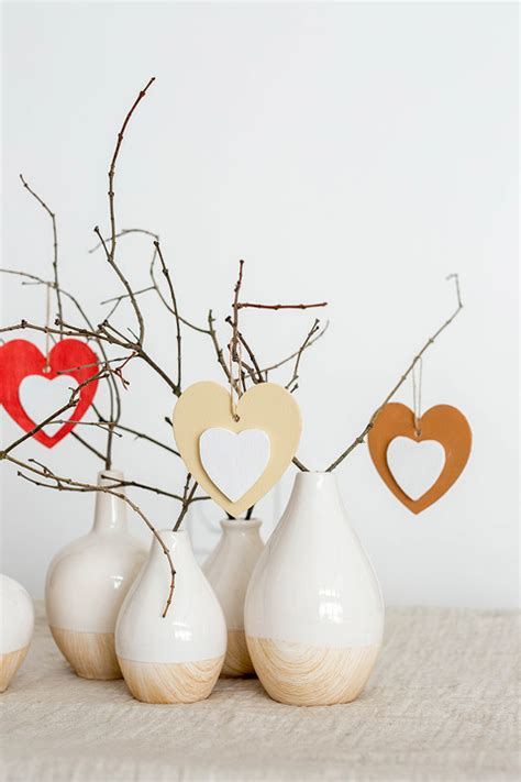 Diy Valentines Day Wood Heart Ornament Tree Dream Green Diy
