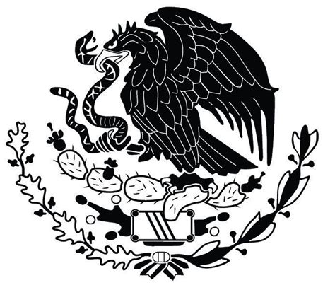 escudo de la bandera de mexico blanco y negro dibujos para colorear sexiz pix