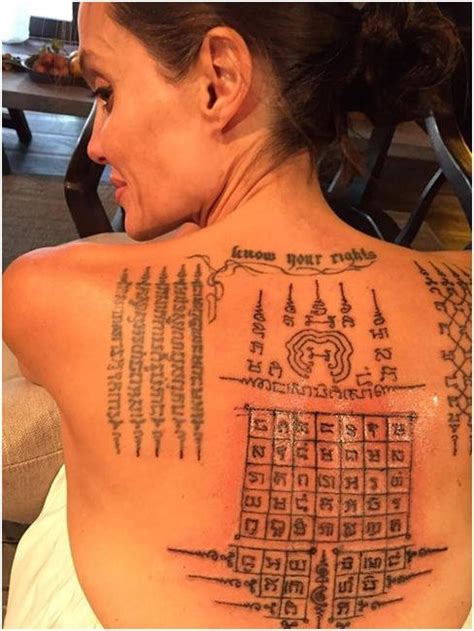 Tatouages Dangelina Jolie Photos Et Signification Tattooed Souls