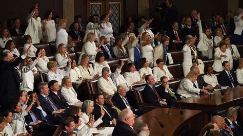 Democratic Congresswomen Send Message By Wearing White To State Of The