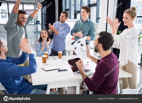 business team celebrating success — Stock Photo © TarasMalyarevich #151402814