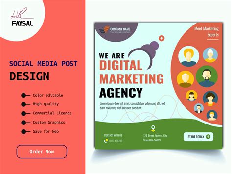 Creative Digital Marketing Agency Social Media Post Design By Uiux