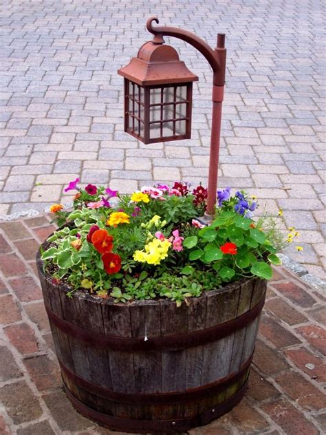 15 Impressive Diy Wine Barrel Planters That You Can Make In No Time
