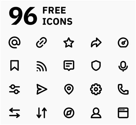 Free Modern Icon Sets For Designers Free Stuff Graphic Design Blog