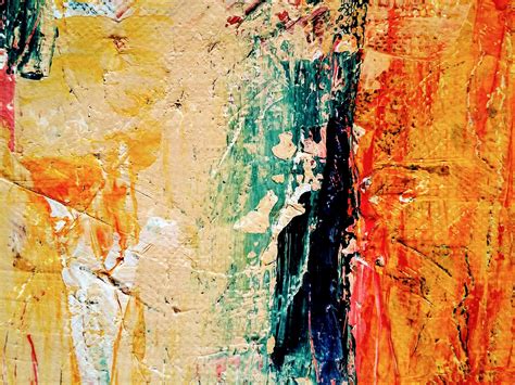 Teal And Orange Abstract Painting · Free Stock Photo