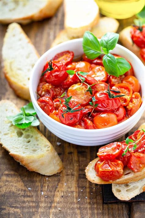 Garlic Roasted Cherry Tomatoes In Just 30 Minutes And With Five Simple Fresh Ingredients You