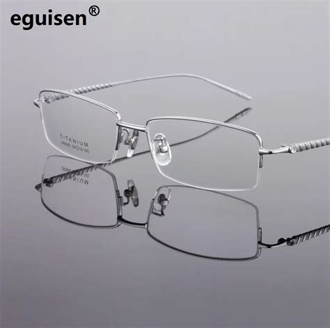Buy Width 140 Pure Titanium Eyeglass Frame Ultra Light Glasses Business Men