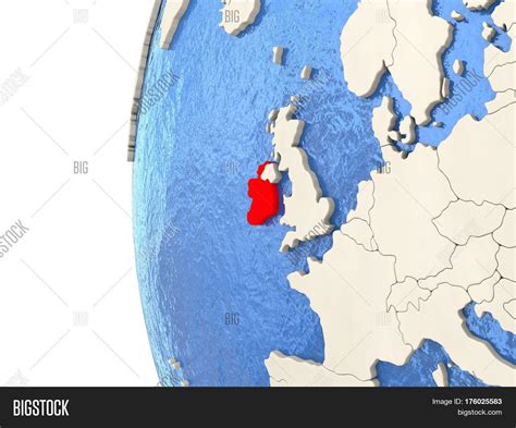 Ireland On 3d Globe Image And Photo Free Trial Bigstock