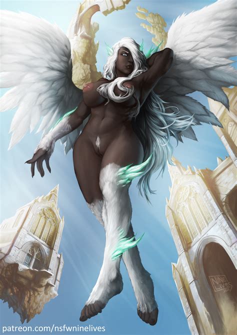 Commission Goddess Harpy Lady By Ninelivesart Hentai Foundry