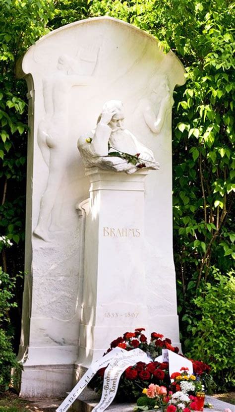 Zentralfriedhof In Vienna Austria Grave Of Johannes Brahms