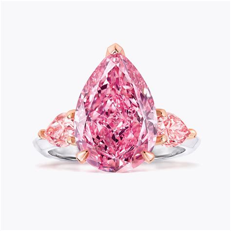 Graff Pink Diamond Engagement Ring Extraordinary Graff Cushion Cut