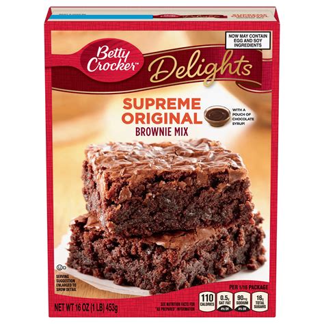 Betty Crocker Delights Supreme Original Brownie Mix Shop Baking Mixes